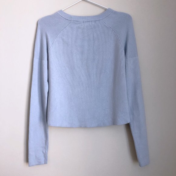Dynamite Crewneck Knit Sweater Baby Blue - Picture 2 of 6